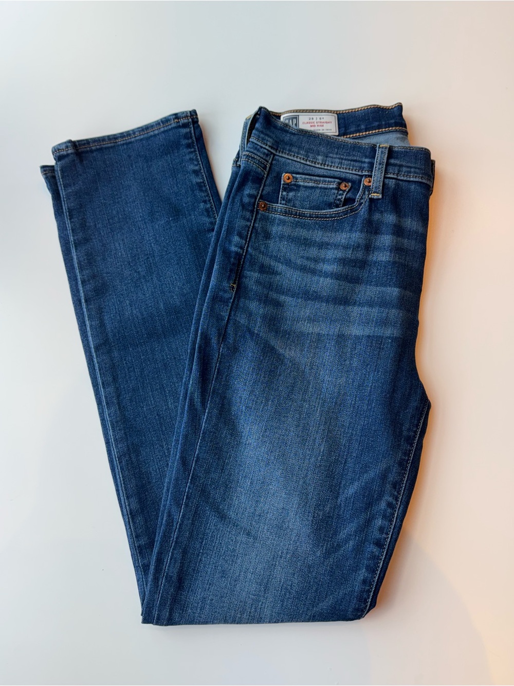 Gap Denim Classic Straight Mid Rise Woman’s Jeans 28 6R